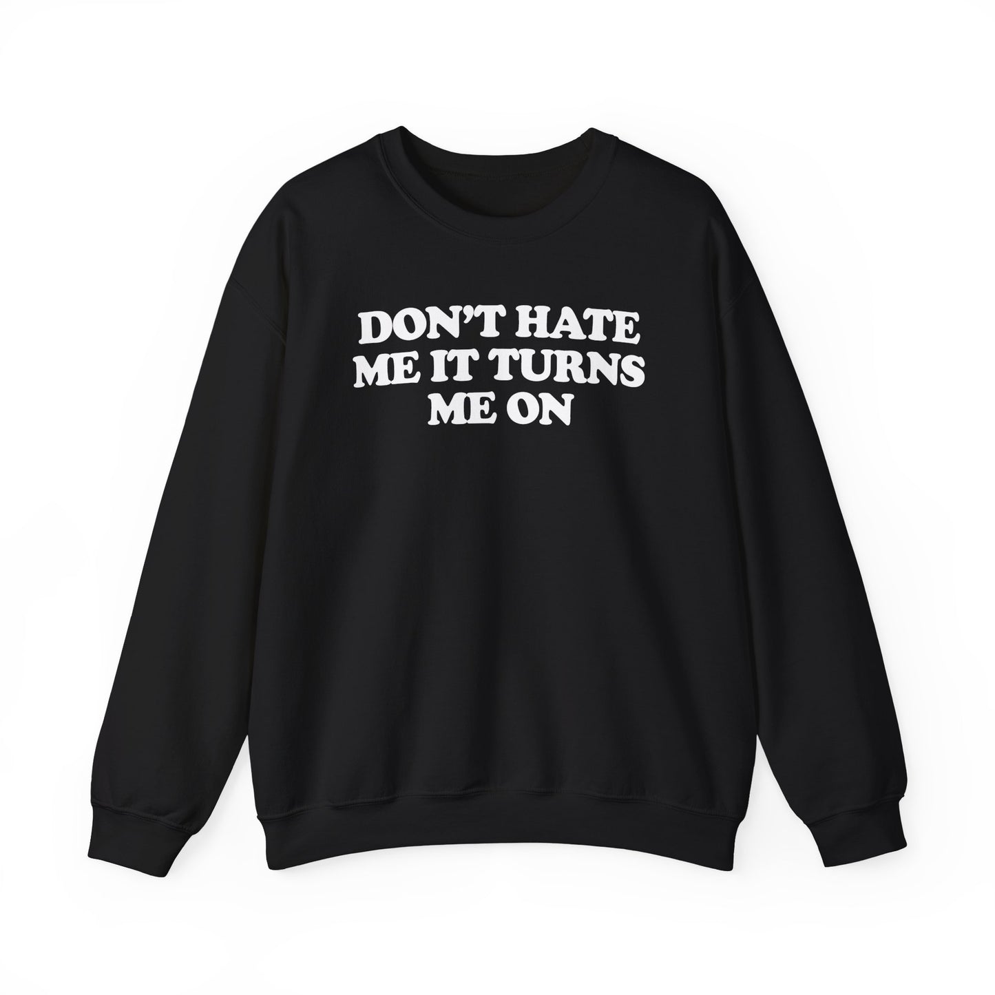 DON'T HATE ME IT TURNS ME ON CREWNECK